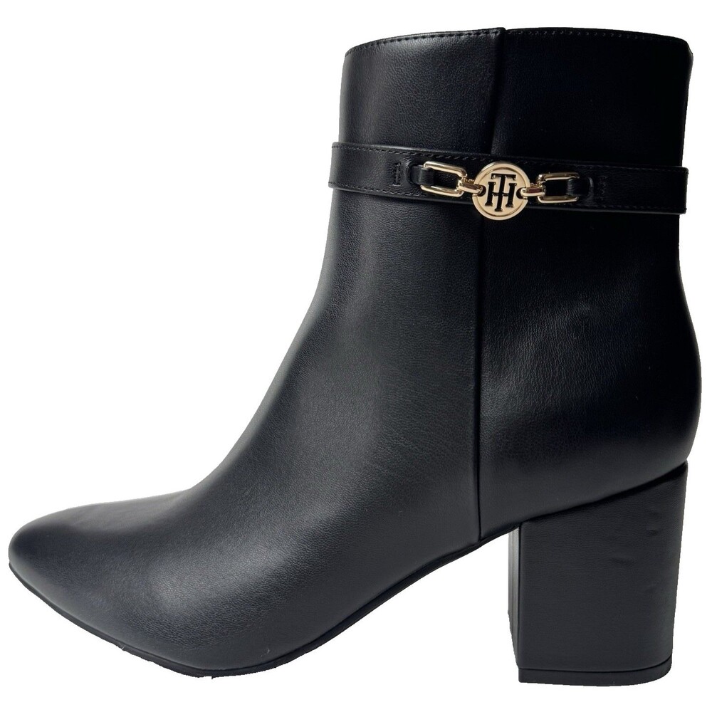 Tommy Hilfiger Womans Size 10 M Black Hatley Ankle Bootie Boots